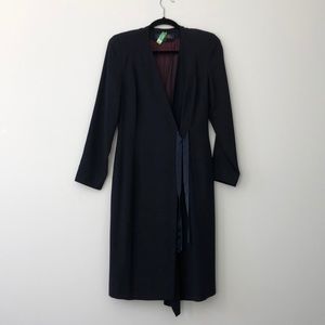 Navy Brooks Brothers Wrap dress